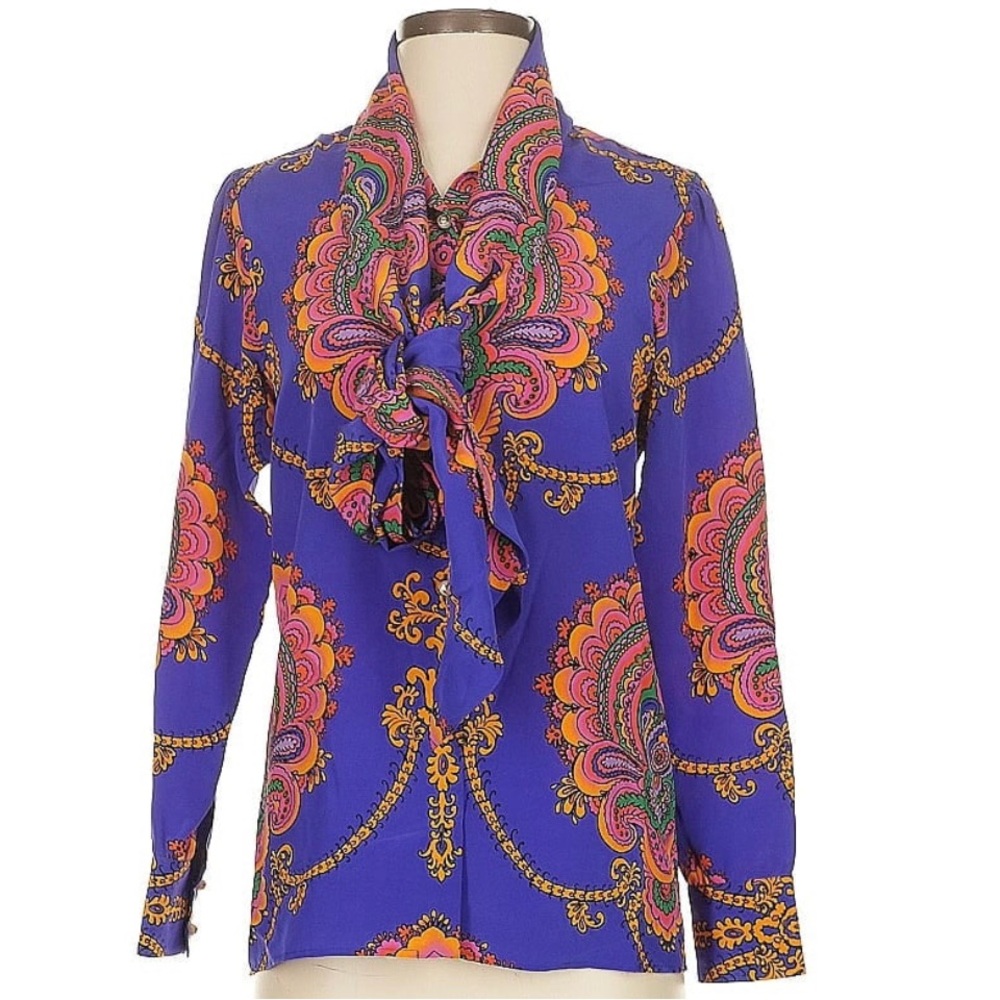 Authentic Gucci Button Blouse 38 (Medium) - image 1